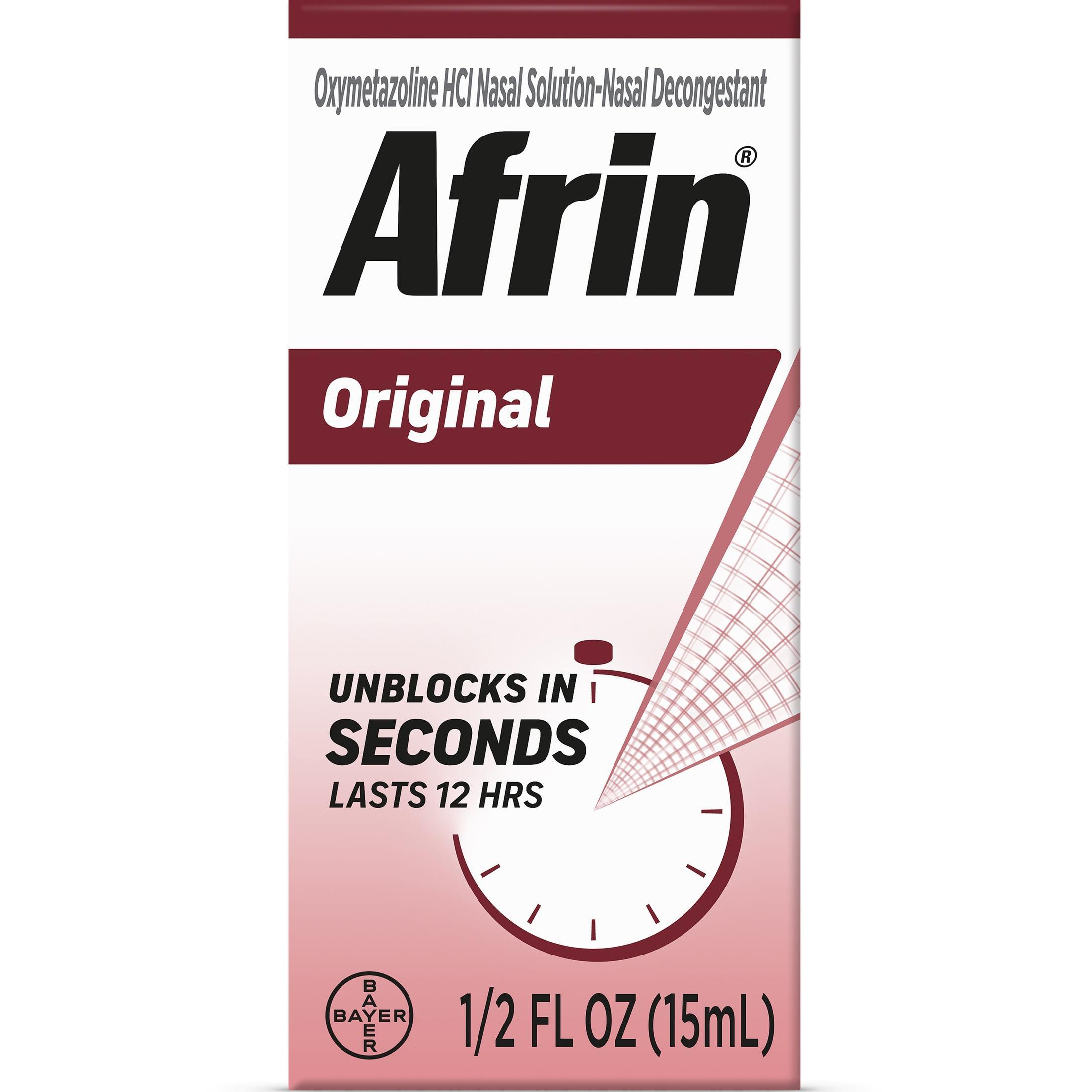 Afrin Original 12 Hour Nasal Congestion Relief Spray - 15 ml - image 1 of 4