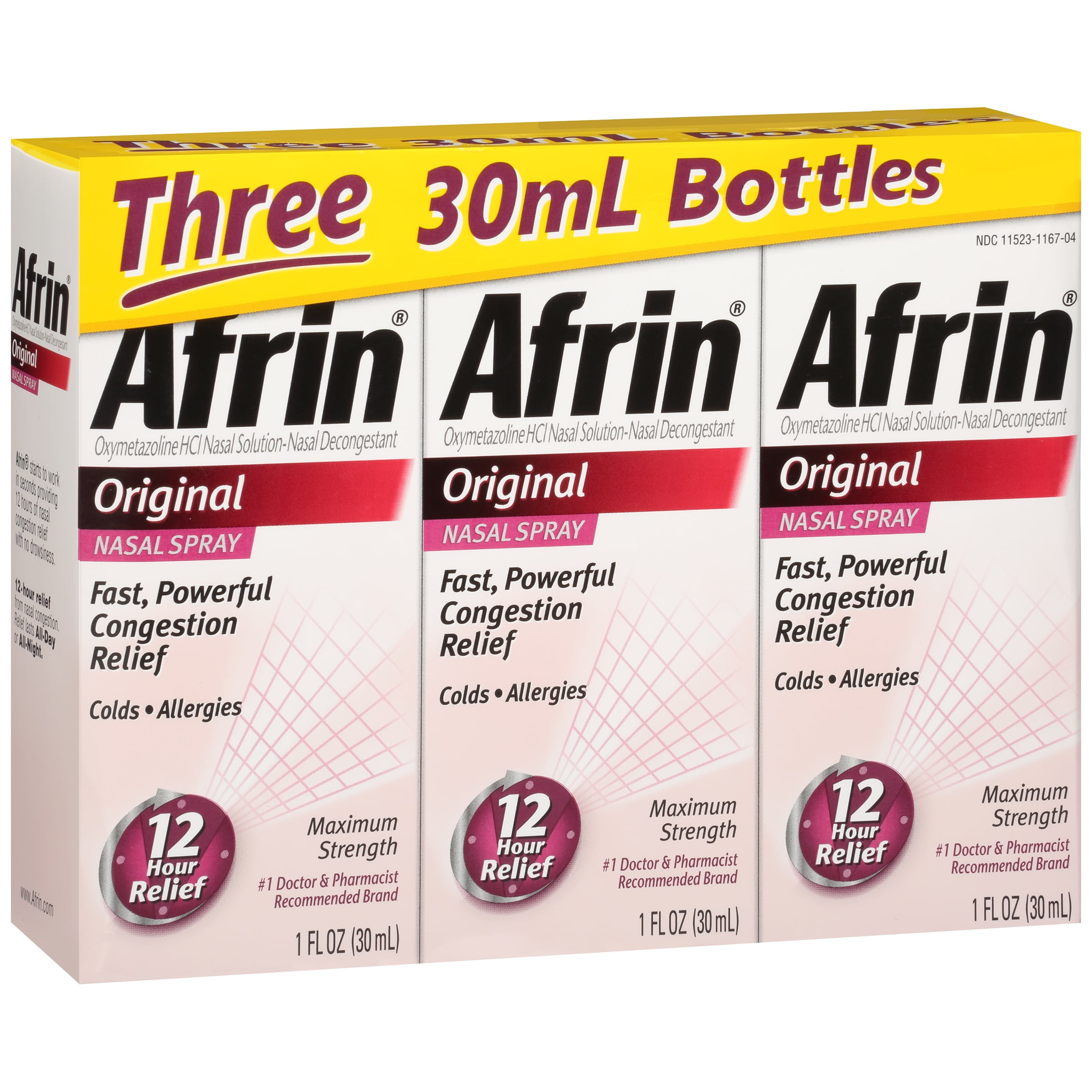 Afrin® Original Nasal Decongestant Nasal Spray 330mL Bottles