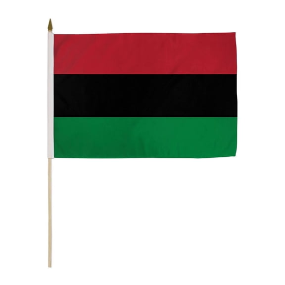 Afro American 12x18" Stick Flags