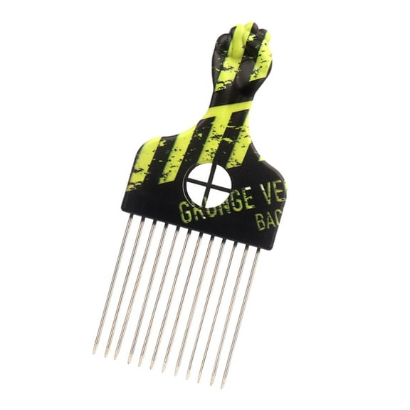 Afro Comb Metal African Pick Comb Hairdressing Styling Tool Hair Comb Pick