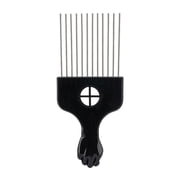 Afro Comb with Black Fist Metal Or Plastic African Hair Pik Professional S TGC