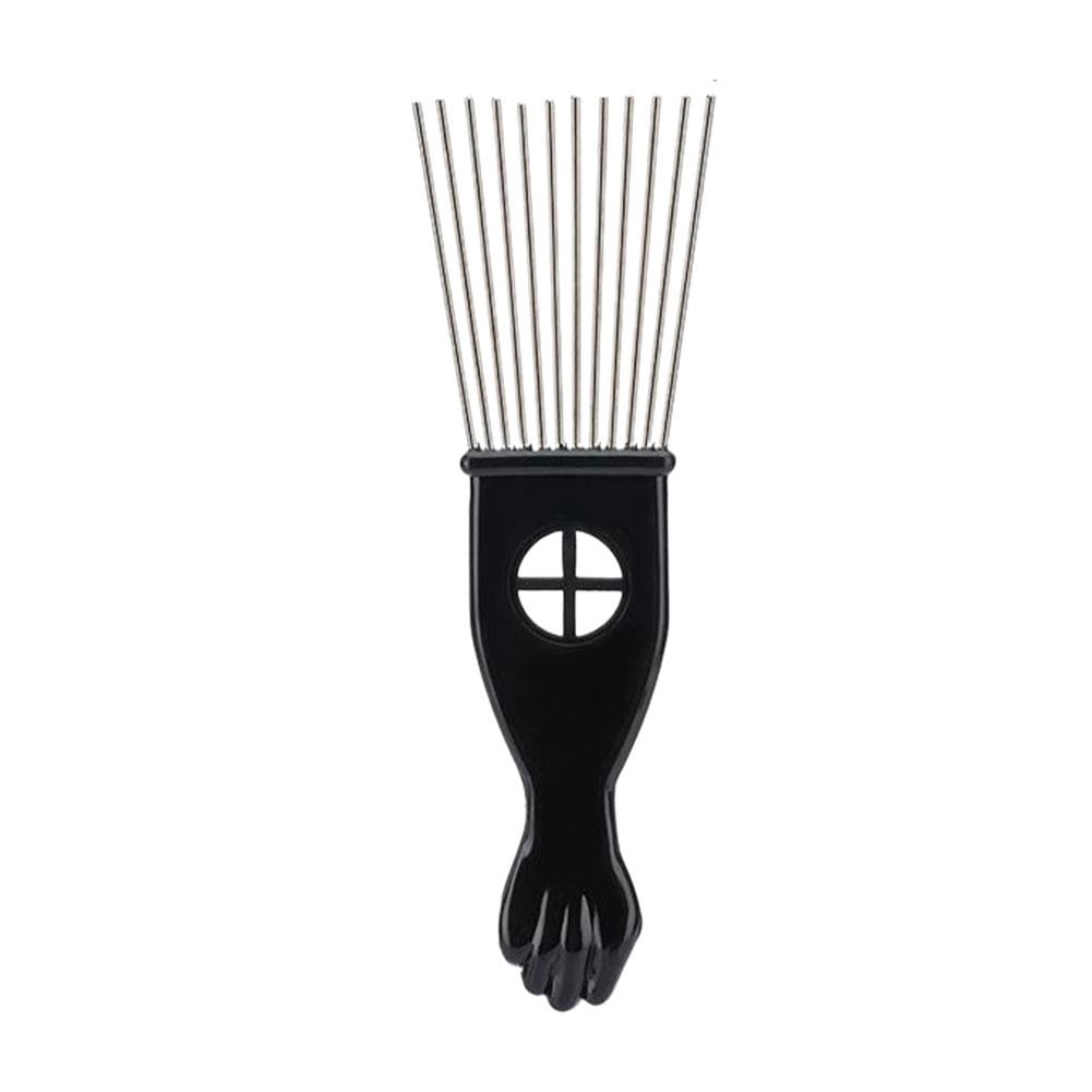 Afro Comb with Black Fist Metal Or Plastic African Hair Pik ...