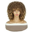 Afro Curly Brown Shawl Wig African Long And Short Hair Wig Wig Long