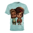 thumbnail image 1 of Afro Girls t-shirt, blue t-shirt, tee, 1 of 7
