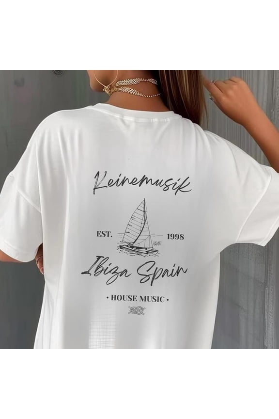 Afro House Music Unisex T-Shirt, Ibiza Summer Vibe Beachwear, Mediterranean Old Money Style Tee, Music Festival Shirt, Resort Fashion Top