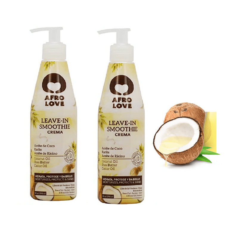 AFRO LOVE Leave In Smoothie with Coconut, Shea Butter & Castor Oil (10oz) AFRO LOVE Leave In Smoothie with Coconut, Shea Butter & Castor Oil (10oz)