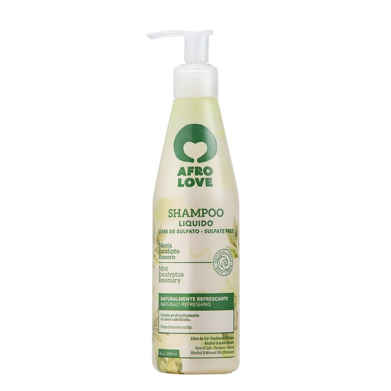 AFRO LOVE Shampoo with Mint, Eucalyptus & Rosemary (10oz) AFRO LOVE Shampoo with Mint, Eucalyptus & Rosemary (10oz)