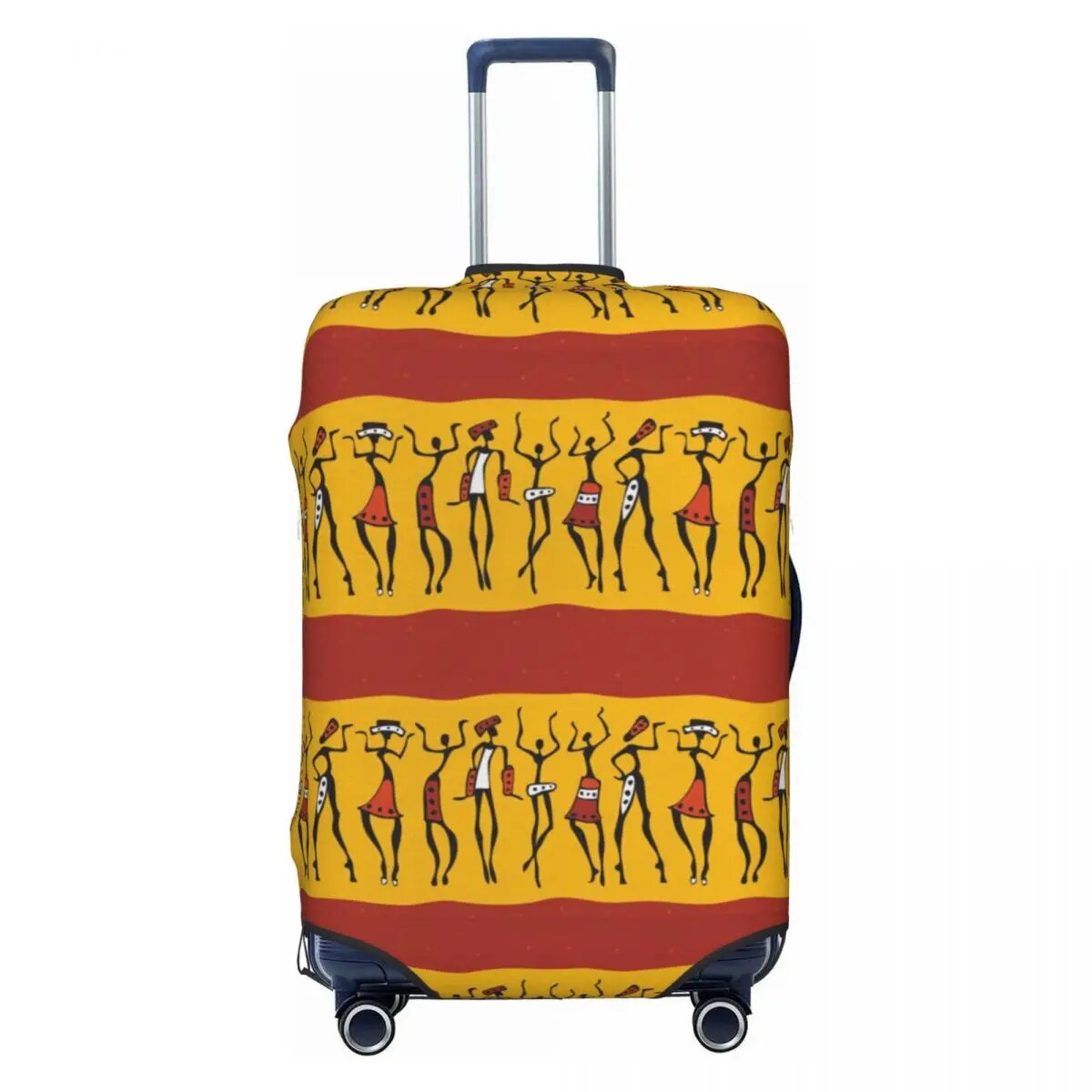 Afro Pattern Suitcase Cover Indigenous Culture Fun Travel Protector