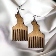 Afro Pick Dangle Earrings
