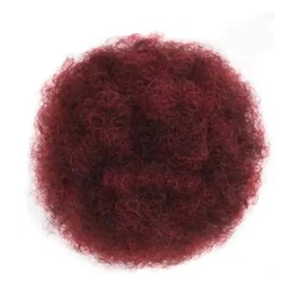 Afro Puff Bun Hair Piece Kinky Curly Drawstring Ponytail Clip in Synthetic Hair Extension