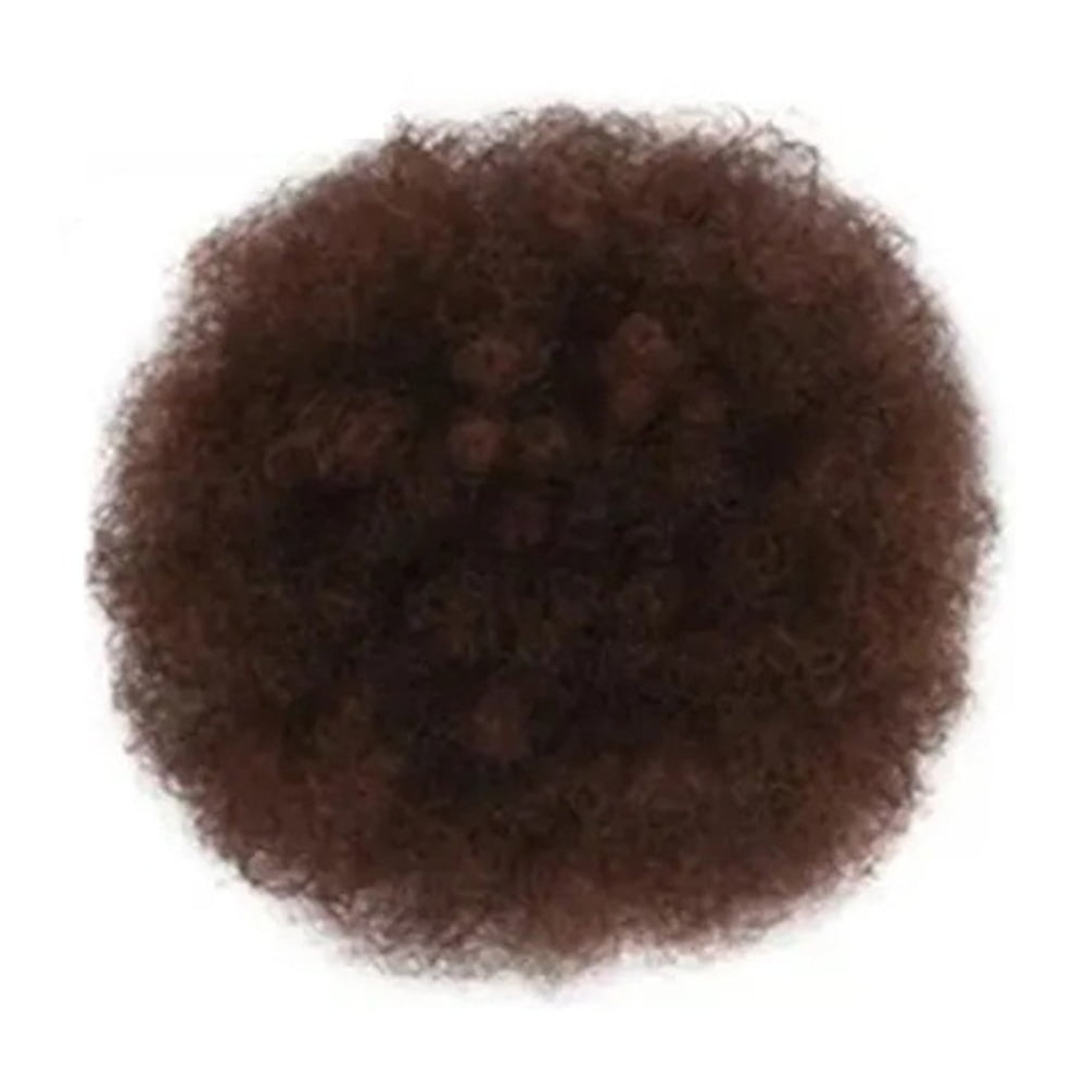 Afro Puff Bun Hair Piece Kinky Curly Drawstring Ponytail Clip in Synthetic Hair Extension