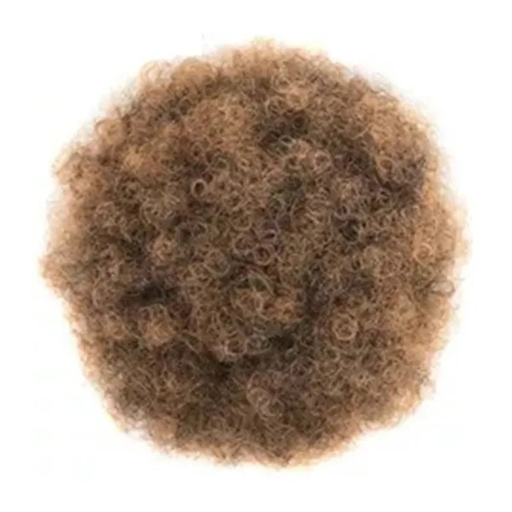 Afro Puff Bun Hair Piece Kinky Curly Drawstring Ponytail Clip in Synthetic Hair Extension