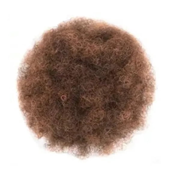 Afro Puff Bun Hair Piece Kinky Curly Drawstring Ponytail Clip in Synthetic Hair Extension