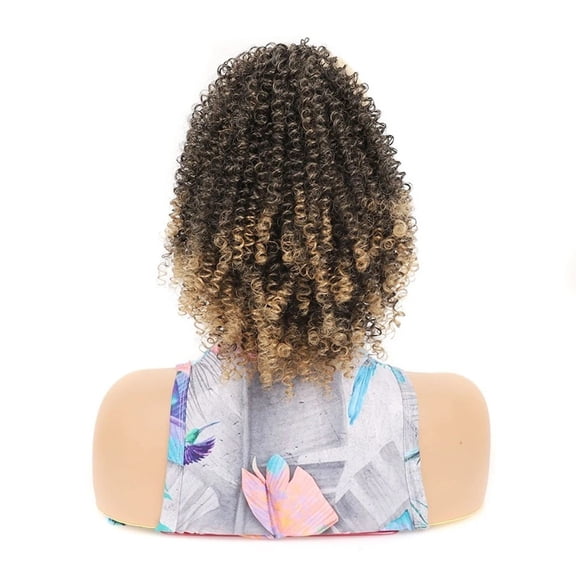 Afro Puff Drawstring Ponytail Extension 10 Inch Kinky Curly Synthetic Hair Pieces Clip in Hair Extensions