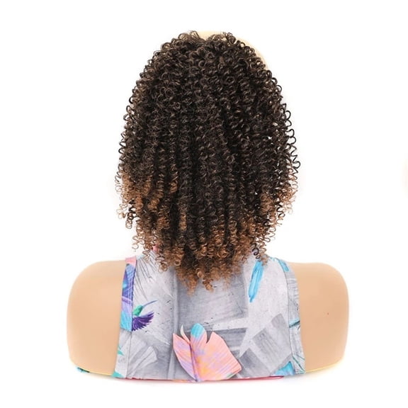 Afro Puff Drawstring Ponytail Extension 10 Inch Kinky Curly Synthetic Hair Pieces Clip in Hair Extensions