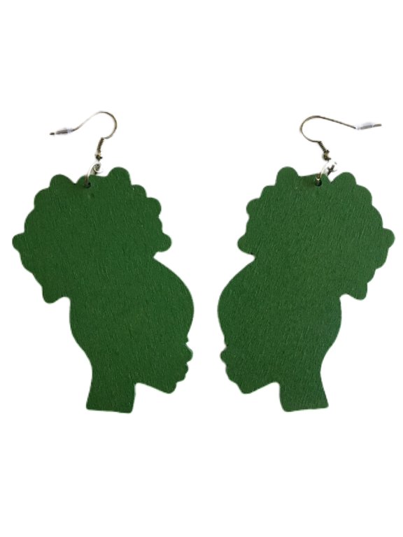 Afro Puff Earrings
