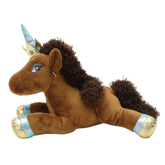 Afro Unicorn 13.75 inch Stuffed Plush Toy, Lying Unique