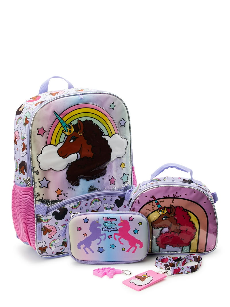 School Bags Unicorn Backpack With Lunch Bag Unicorn Backpack