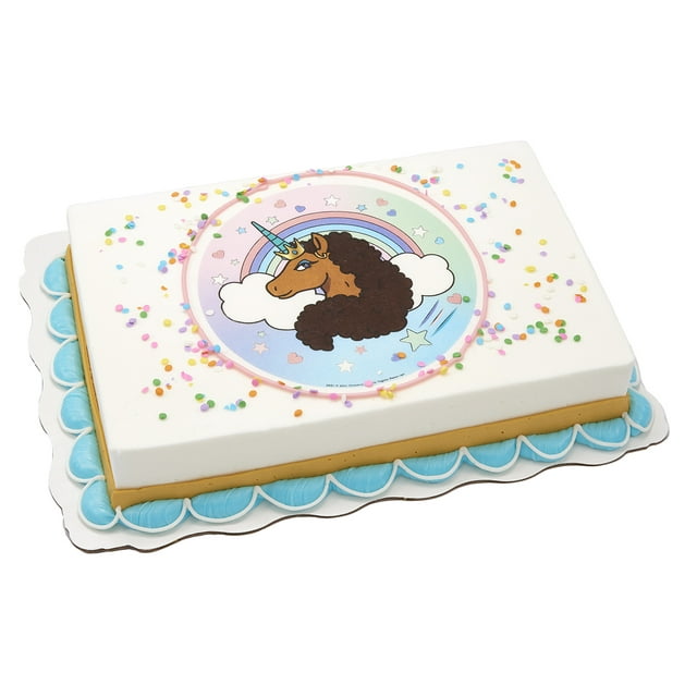 Afro Unicorn© Sheet Cake