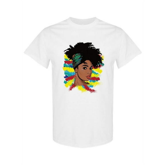 Afro Woman Portrait T-Shirt Women -SPIdeals Designs, Female Medium