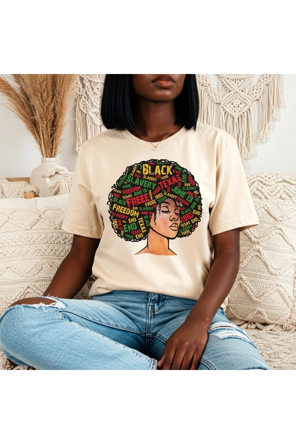 Afro Woman Shirt Black Pride Tee Melanin Graphic T Shirt African American Culture Shirt Na