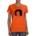 thumbnail image 1 of Afro Woman Stunning Hair Shaped T-Shirt Women -SPIdeals Designs, Female Large, 1 of 4