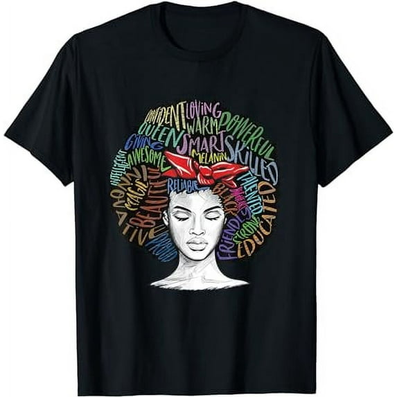 Afro Women Black Queen African American Melanin Queen T-Shirt