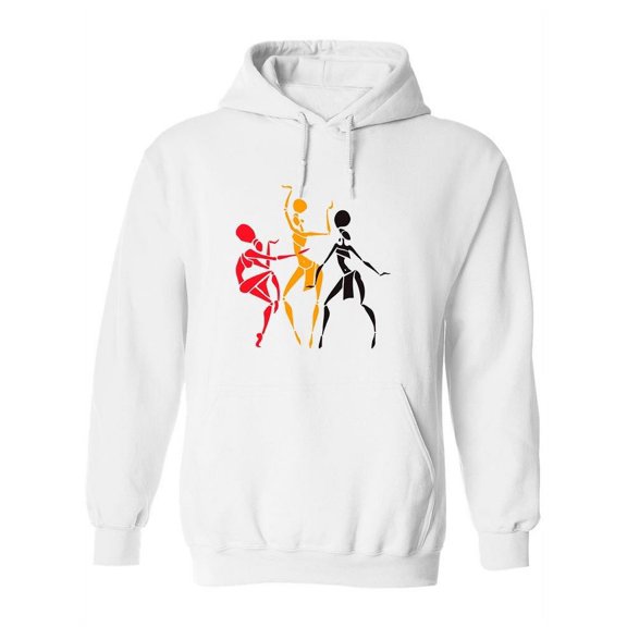 Afro-american Women Silhouette Hoodie Women -Image by Shutterstock, Female x-Large