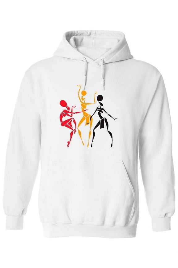 Afro-american Women Silhouette Hoodie Women -Image by Shutterstock, Female x-Large