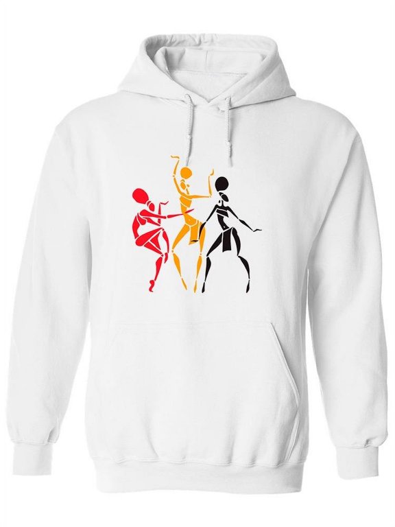 Afro-american Women Silhouette Hoodie Women -Image by Shutterstock, Female x-Large