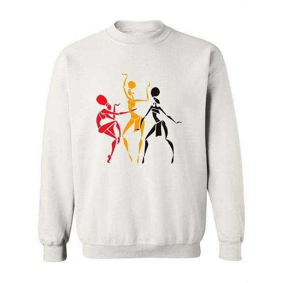 Afro-american Women Silhouettes Sweatshirt Women -Image by Shutterstock, Female 5X-Large