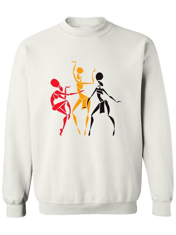 Afro-american Women Silhouettes Sweatshirt Women -Image by Shutterstock, Female Medium