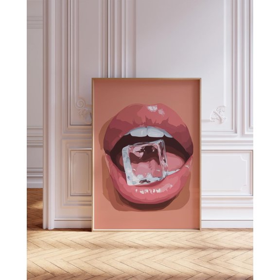 Afrocentric Bathroom Wall Art Print Retro Maximalist Decor