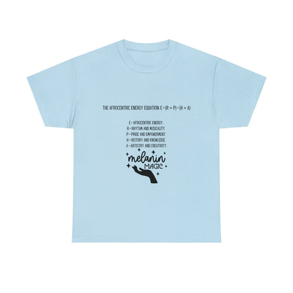 Afrocentric Melanin Equation Womens Graphic Tee Grafitti Loose Fit TShirt Fashionable Urban Chic Tees available in Multiple Colors
