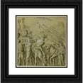thumbnail image 1 of After Andrea Mantegna 20x20 Black Ornate Framed Double Matted Museum Art Print Titled: Triumphs of Julius Caesar;Canvas No. IV (18th Century), 1 of 5
