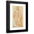 thumbnail image 1 of After Andrea del Sarto 13x24 Black Modern Framed Museum Art Print Titled - Standing Woman (C. 1600), 1 of 5
