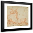 thumbnail image 1 of After Annibale Carracci 15x15 Black Modern Framed Museum Art Print Titled - Satyr and Goat (After 1600), 1 of 5