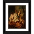 thumbnail image 1 of After Anthony van Dyck 19x24 Black Ornate Framed Double Matted Museum Art Print Titled: Allegory of Caritas (1701-1810), 1 of 5