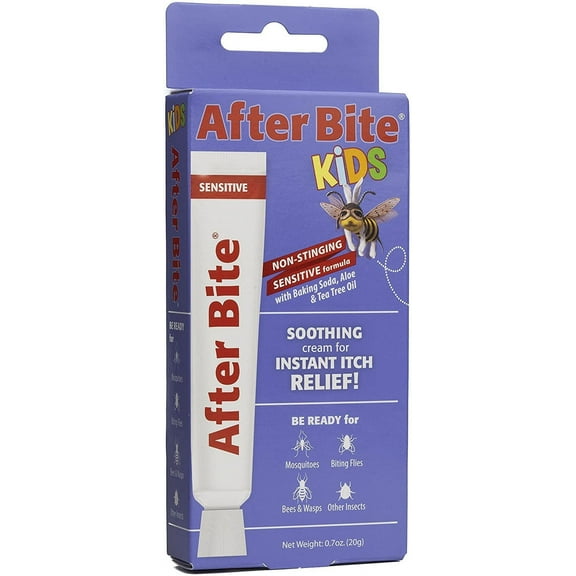 After Bite Kids Soothing Cream Instant Itch Relief, Sensitive Skin, 0.7oz, 6-Pack