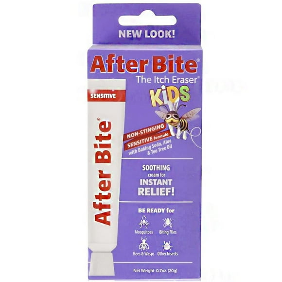 After Bite The Itch Eraser Kids Non Stinging Sensitive Formula Soothing For Instant Relief Cream 0.70 oz (Pack of 3)