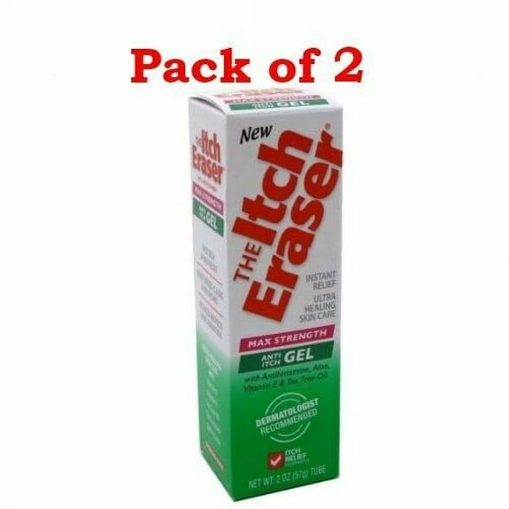 After Bite The Itch Eraser - Max Strength Anti Itch Gel 2 oz (Pack of 2)