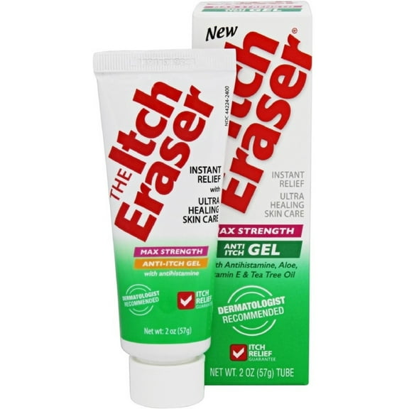 After Bite The Itch Eraser - Max Strength Anti Itch Gel 2 oz (Pack of 4)
