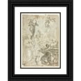 thumbnail image 1 of After Ciro Ferri 11x14 Black Ornate Wood Framed Double Matted Museum Art Print Titled: Circumcision, 1 of 5