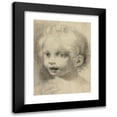 thumbnail image 1 of After Correggio 19x24 Black Modern Framed Museum Art Print Titled - Child's Head, 1 of 5