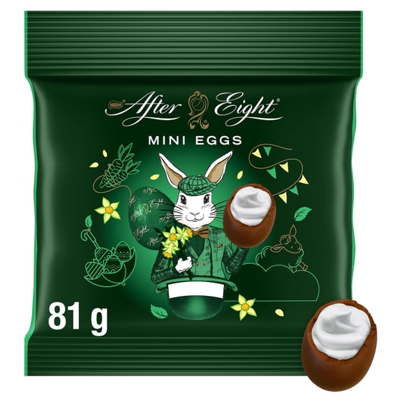 After Eight Dark Mint Chocolate Mini Eggs 81G, Imported from Britain