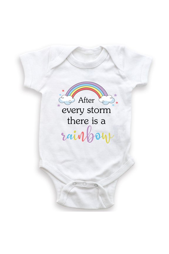 After Every Storm There Is A Rainbow - Baby Bodysuit - Pregnancy Announcement