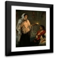 thumbnail image 1 of After Henrietta Rae 15x18 Black Modern Framed Museum Art Print Titled - Florence Nightingale with Her Lamp at a Patient's Bedside., 1 of 5