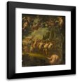 thumbnail image 1 of After Jacob Jordaens 12x14 Black Modern Framed Museum Art Print Titled - Procession of Bacchus, 1 of 5