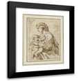 thumbnail image 1 of After Lodovico Carracci 12x14 Black Modern Framed Museum Art Print Titled - Virgin And&nbsp;Child (16th&nbsp;Century), 1 of 5