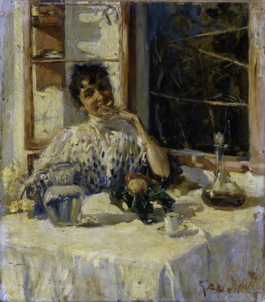 After Lunch At Moncia Canvas Art - (24 x 36)